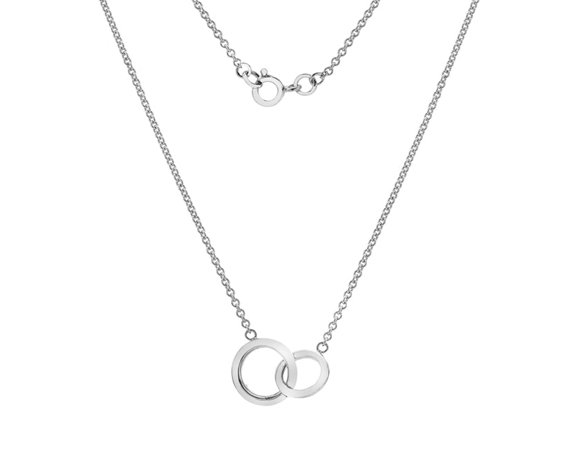 Silver Interlocking Circles Pendant