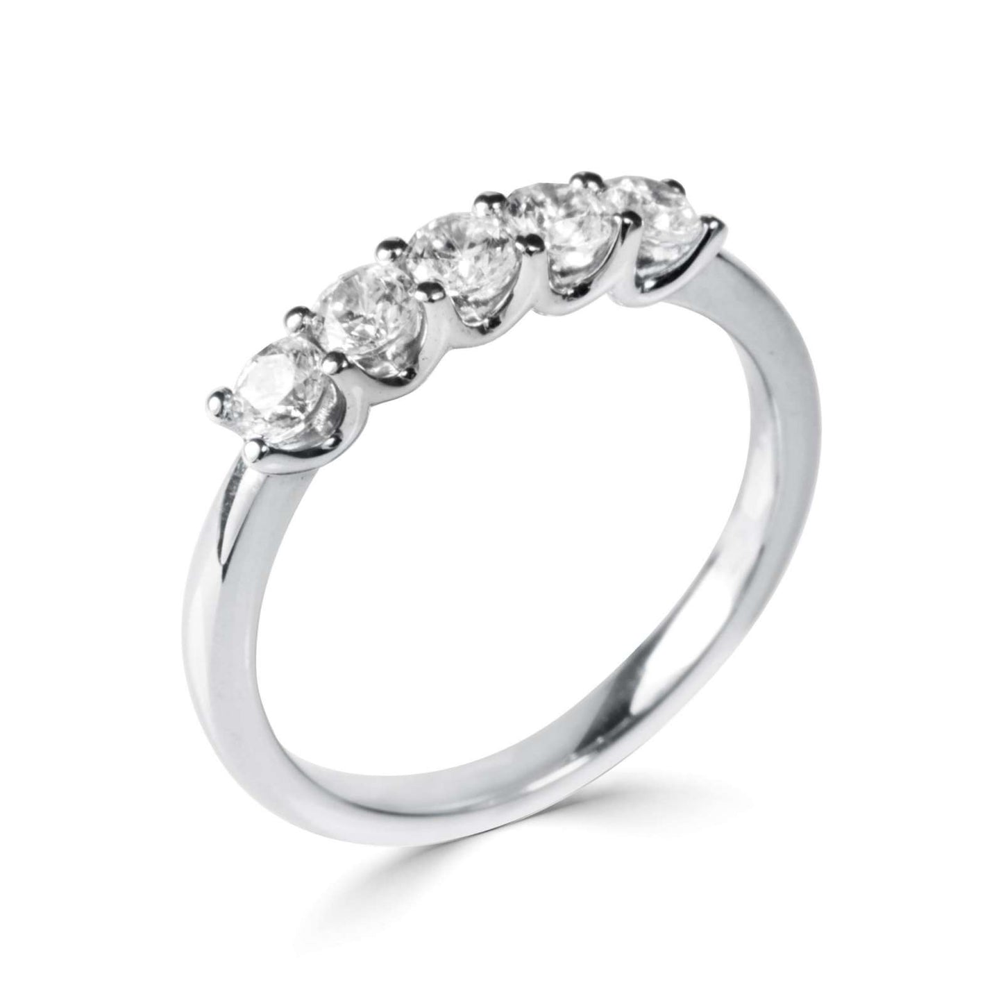 Platinum 5 stone Lab Grown Diamond Ring