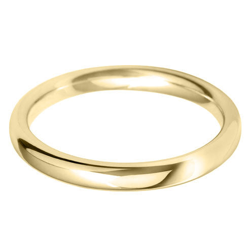18kt Yellow Gold 2mm Wedding Ring