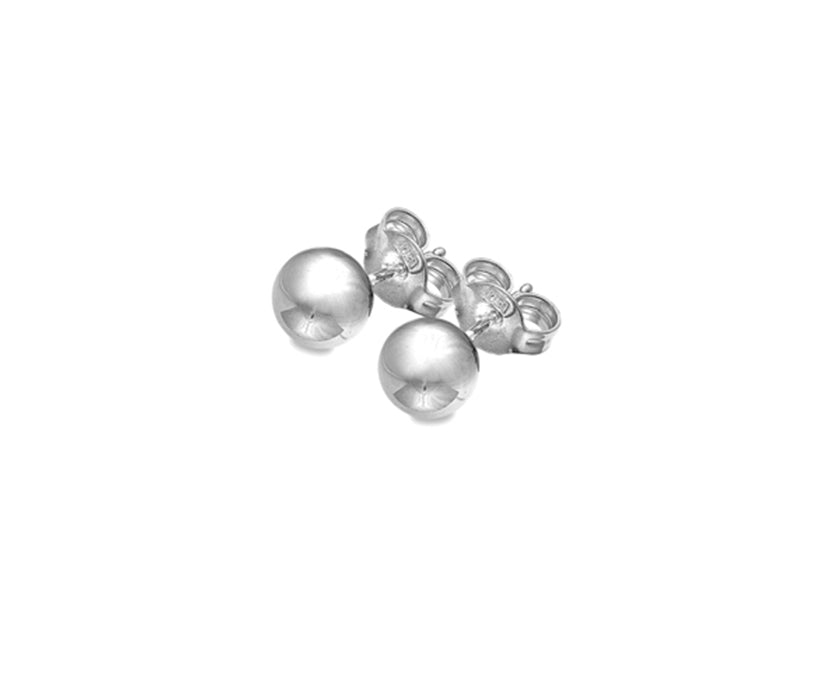 Silver 6mm Ball Stud Earring