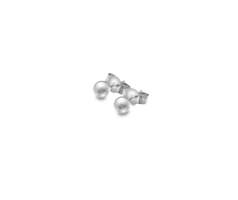 Silver 4mm Ball Stud Earrings