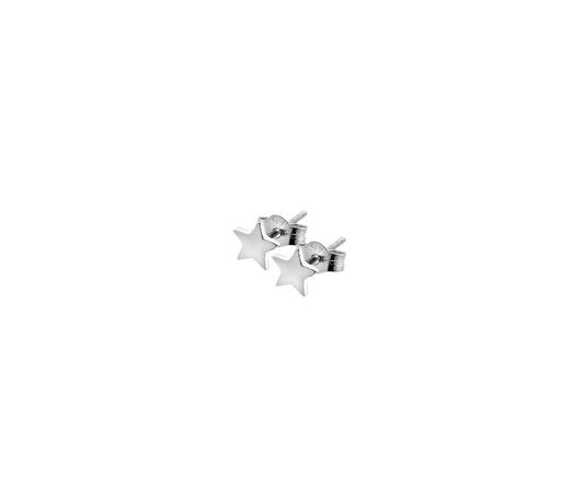 Silver Star Stud Earrings