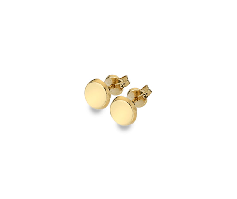 9kt Yellow Gold 5mm Polished Stud Earrings