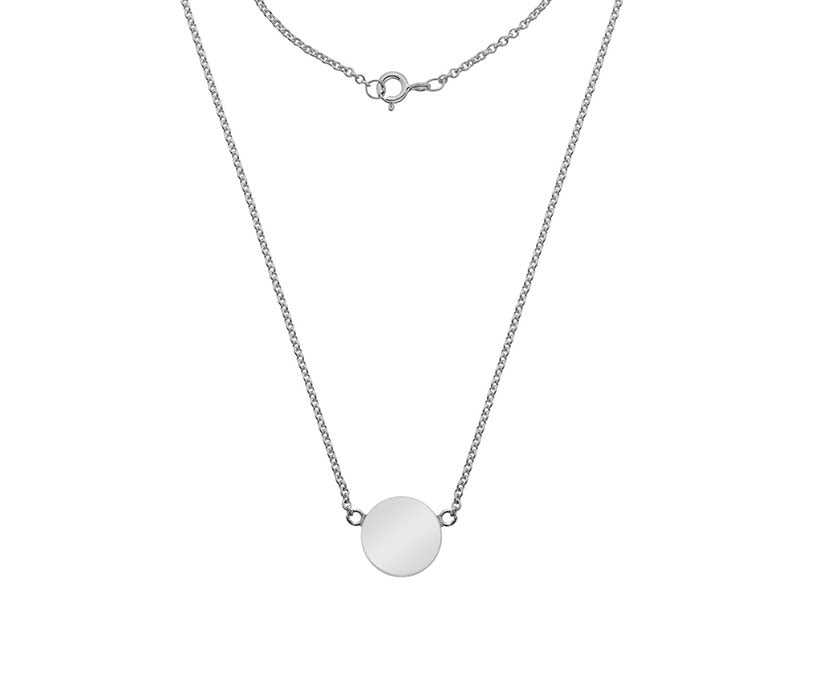 Silver Disc Pendant