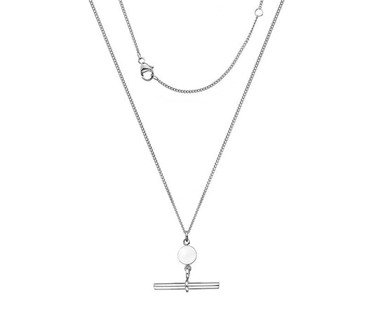 Silver T-Bar Pendant