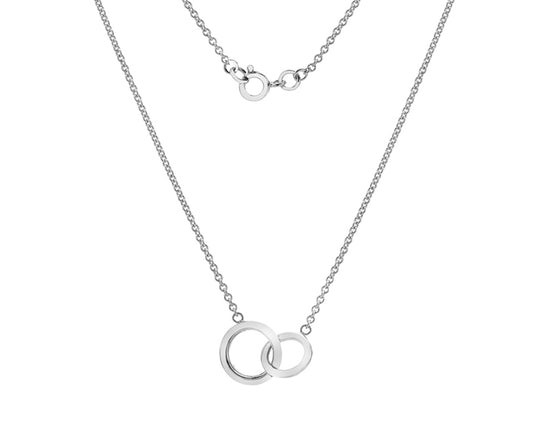 Silver Interlocking Circles Pendant