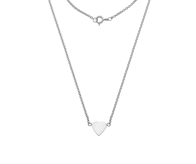 Silver 10mm Heart Pendant