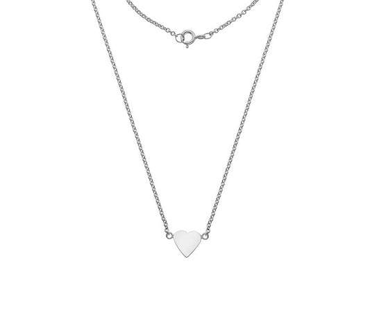Silver 10mm Heart Pendant