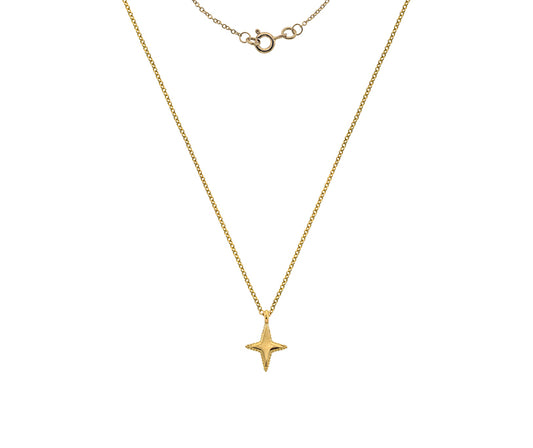 9kt yellow gold star pendant