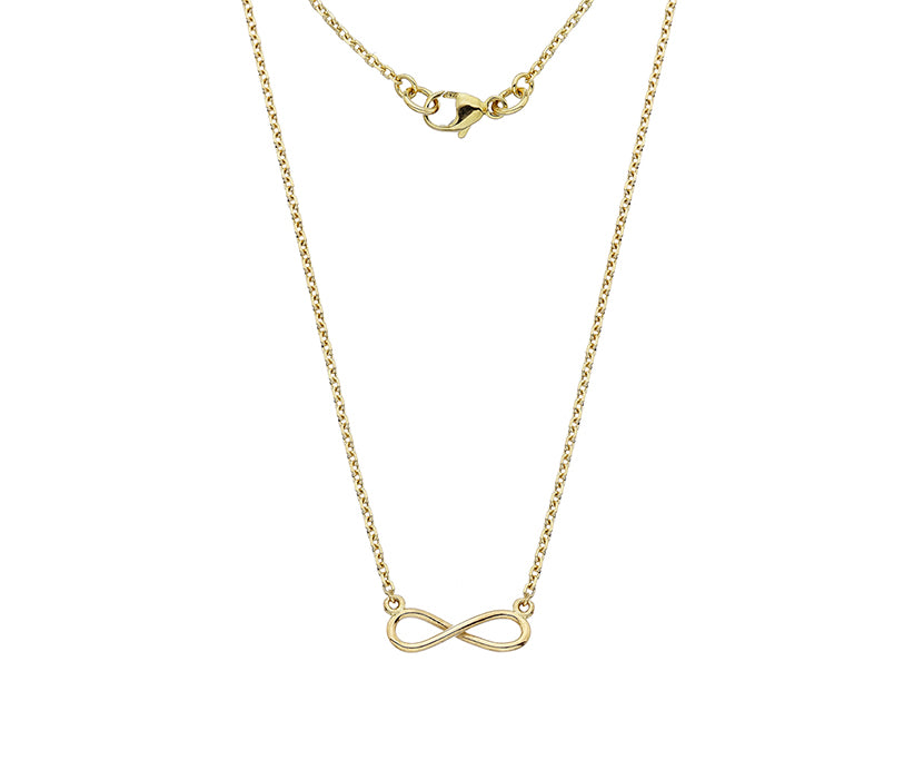 9kt yellow gold Infinity pendant