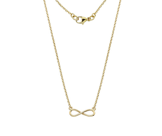 9kt yellow gold Infinity pendant