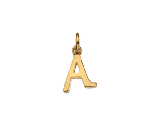9kt yellow gold Initial pendant
