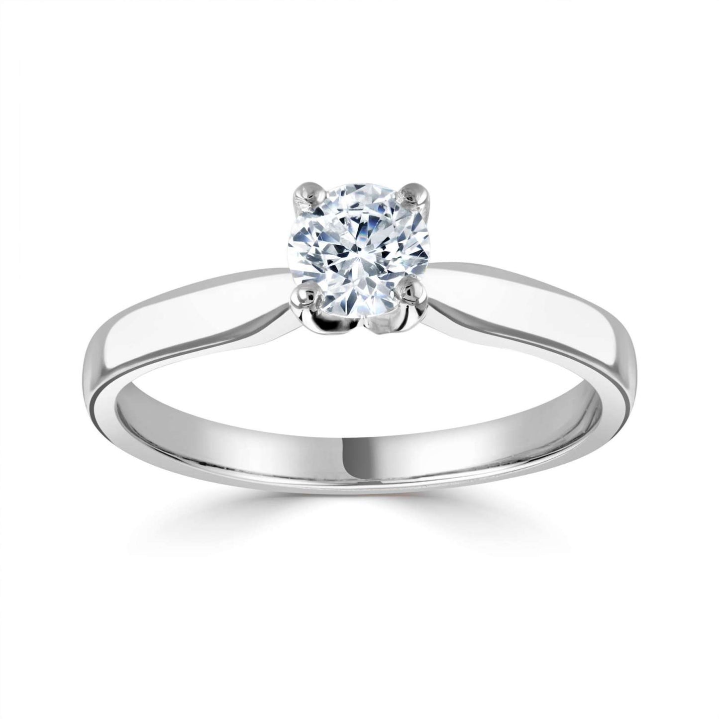 Platinum Solitaire Lab Grown 1.50ct Round Brilliant Cut Diamond Ring