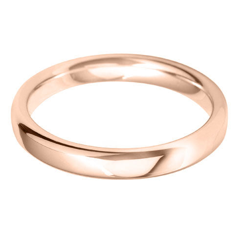 18kt rose gold 2mm wedding band