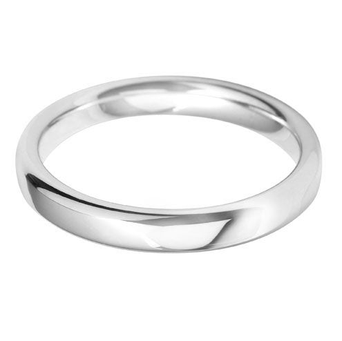 18kt White Gold 2mm Wedding Ring