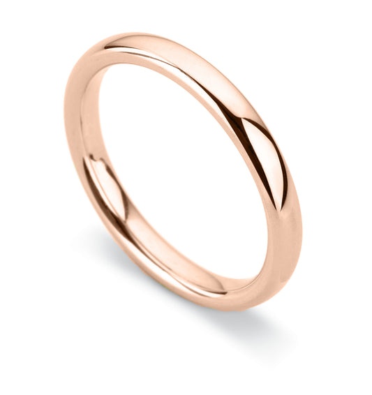 18kt Rose Gold 2.5mm Wedding Ring