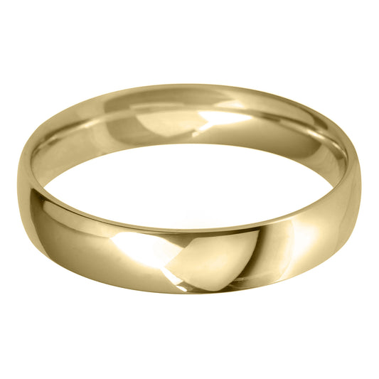 9kt Yellow Gold 4mm Slimline Wedding Ring