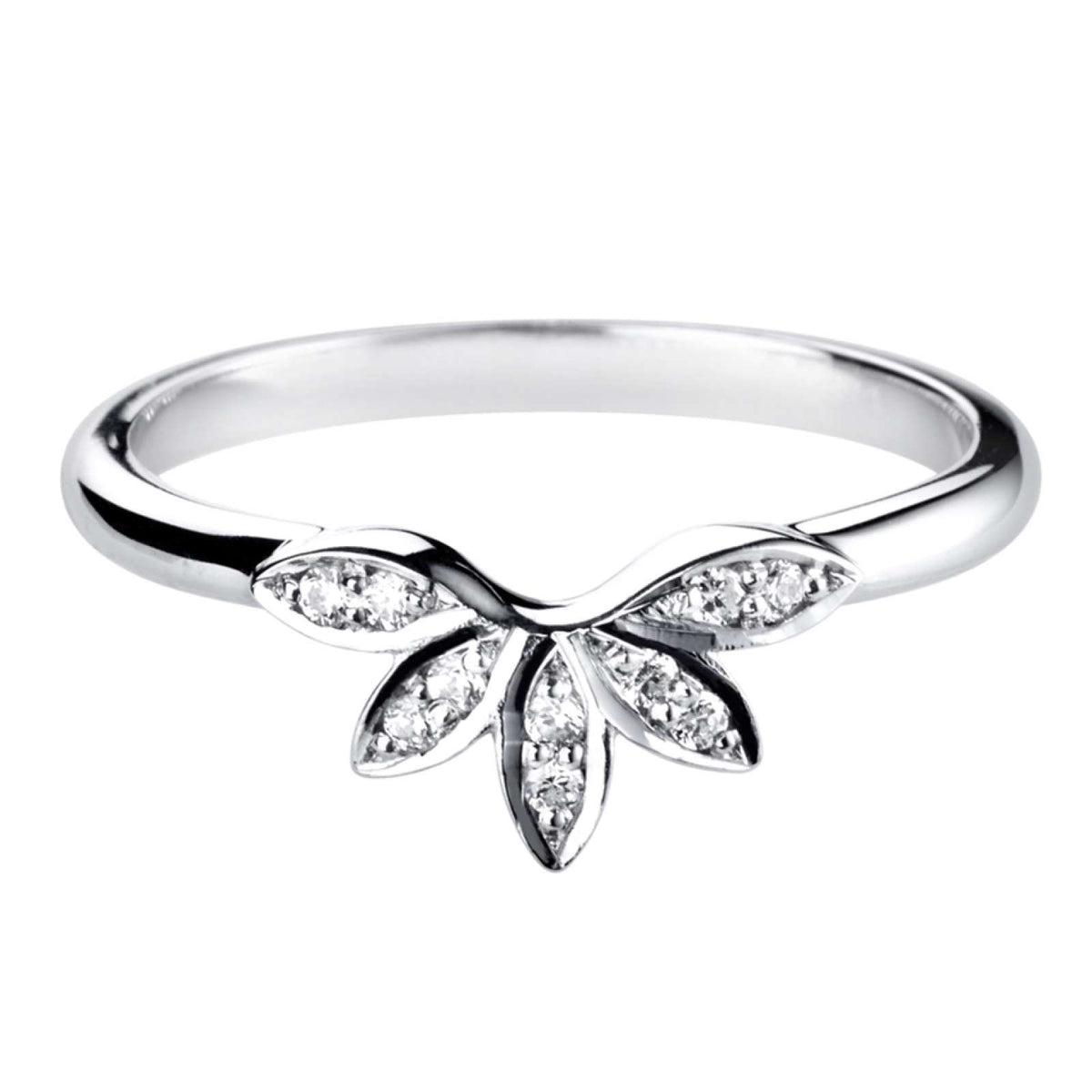 Floral Designed Diamond Set Shaped Wedding Ring | Natural Diamonds